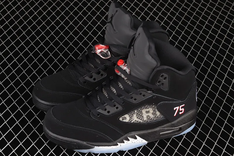 All categories Air Jordan Jordan series basketball shoes Air Jordan 5 G version Air Jordan 5 OG "Black Metallic" AJ5 Joe 5 black silver AV9175-001